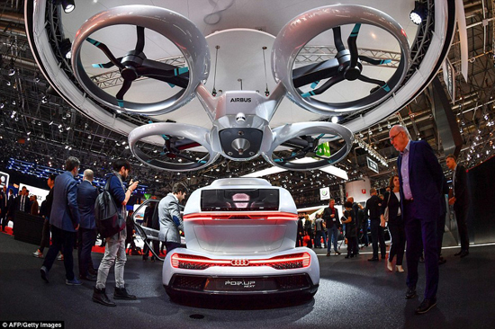 奧迪攜手空客推無(wú)人機(jī)汽車(chē)概念交通工具：可在任何地方起降