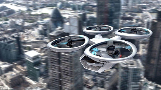奧迪攜手空客推無(wú)人機(jī)汽車(chē)概念交通工具：可在任何地方起降