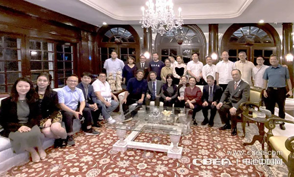 動力電池應用分會商務考察團一行，應邀參加中國菲律賓商會會長David Lim舉辦的企業家聚會
